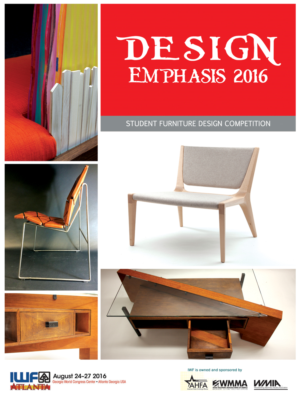 International Woodworking Fair - Student Furniture Design Competition Poster - Design Emphasis | Poster Design by Sandaruwan