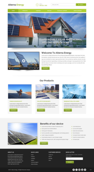Web Design by pb for A.E. | Design: #7309050