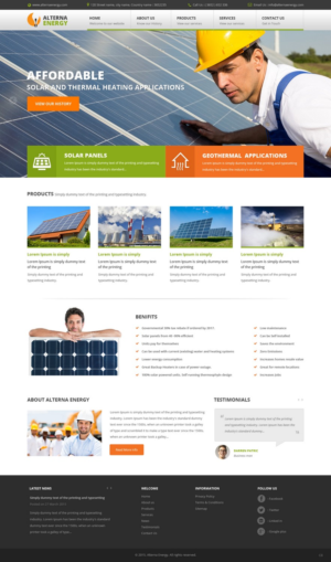 Web Design by pb for A.E. | Design: #7309051