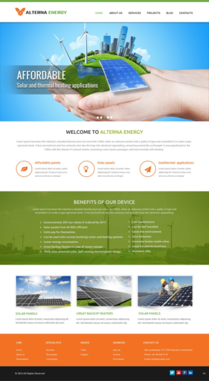 Web Design by pb for A.E. | Design: #7309053
