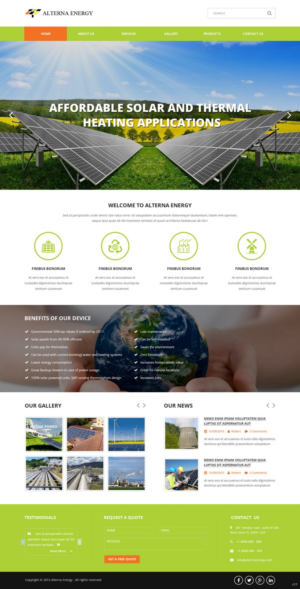 Web Design by pb for A.E. | Design: #7309054