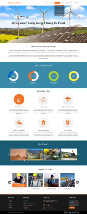Web Design by debdesign for A.E. | Design: #7302670