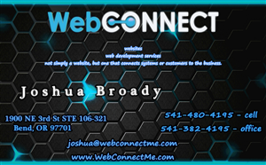 Business Card Design by AzizDar for WebConnect | Design #1845588