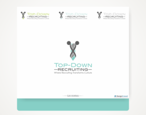 Logo Design by Savana for Top-Down Recruiting | Design: #7297240