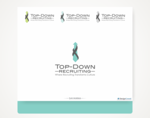 Logo Design by Savana for Top-Down Recruiting | Design: #7297246