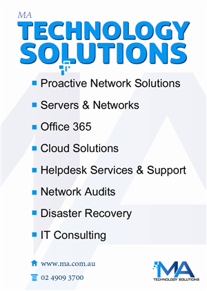 Poster Design by Karolin for MA Technology Solutions | Design: #1874453