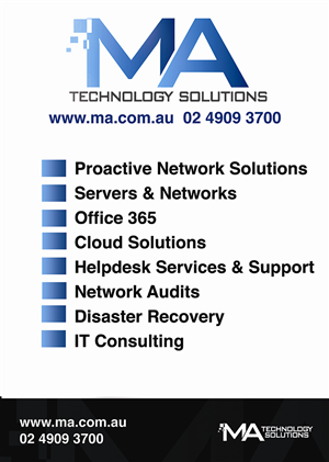 Poster Design by latoya  for MA Technology Solutions | Design: #1849775