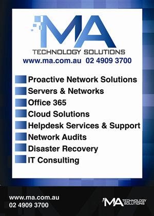 Poster Design by latoya  for MA Technology Solutions | Design: #1849778