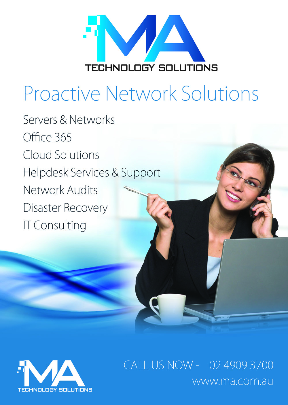 Poster Design by uk for MA Technology Solutions | Design #1867207