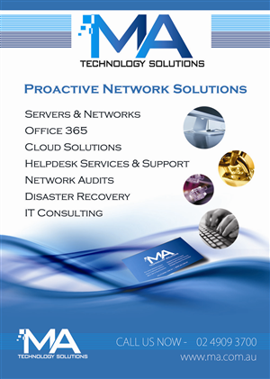 Poster Design by uk for MA Technology Solutions | Design: #1867255