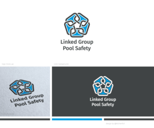 Linked Group Pool Safety | Logo Design by Kitchenfoil