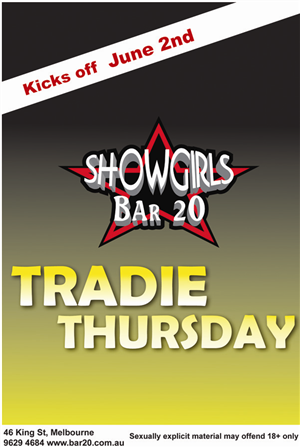 Flyer Design by Elkana Letting for Showgirls Bar 20 | Design: #1842723