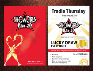 Flyer Design by Sbss for Showgirls Bar 20 | Design: #1857882