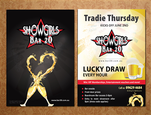 Flyer Design by Sbss for Showgirls Bar 20 | Design: #1858029