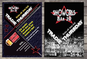 Flyer Design by Sbss for Showgirls Bar 20 | Design: #1858238