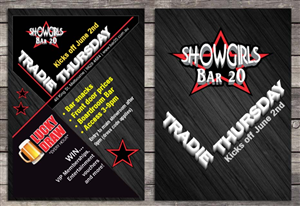 Flyer Design by Sbss for Showgirls Bar 20 | Design: #1858464