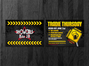 Flyer Design by Atvento Graphics for Showgirls Bar 20 | Design: #1850715