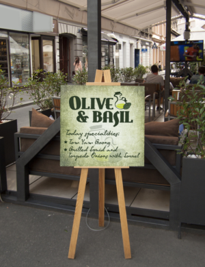 Logo Design by kicha for Olive and Basil | Design: #7401372