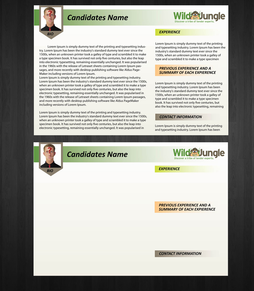 Design de CV par Anna  pour ce projet | Design #1847390