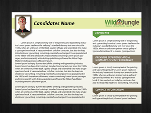 Resume Design by Anna  for this project | Design: #1857911