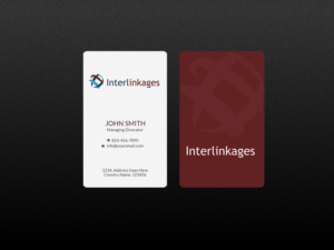 Visitenkarten-Design von Creations Box 2015 für Interlinkages Consultancy Limited | Design: #7318184