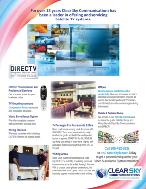 Flyer-Design von Chandra für Clear Sky Communications | Design: #7360166