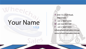 Wheelchair Sales logo | Visitenkarten-Design von Harshan