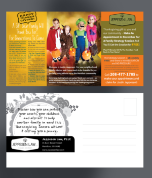 Jeppesen Law Estate Planning focusing on families with minor children, November Thanksgiving Theme | Postkarten-Design von INGA DESIGN