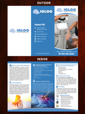 Whole body Cryotherapy Tri fold Brochure  | Diseño de Brochure por Sarmishtha Chattopadhyay_loginchange