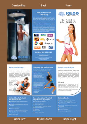 Whole body Cryotherapy Tri fold Brochure  | Diseño de Brochure por meet007