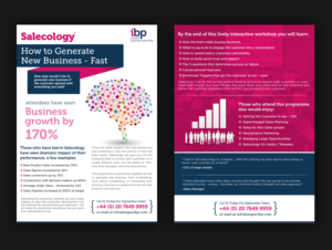 Design de Flyer par pivotaldesign.biz pour Impact Business Partners | Design : #7372505