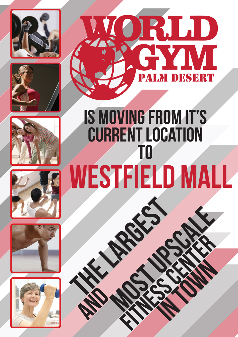 Advertisement Design by vinviin for World Gym of Palm Desert, LLC | Design #1860157