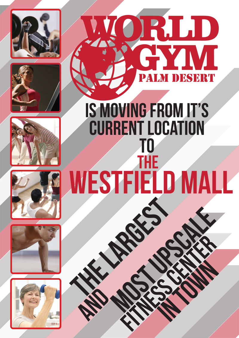 Diseño Publicitario por vinviin para World Gym of Palm Desert, LLC | Diseño #1861297