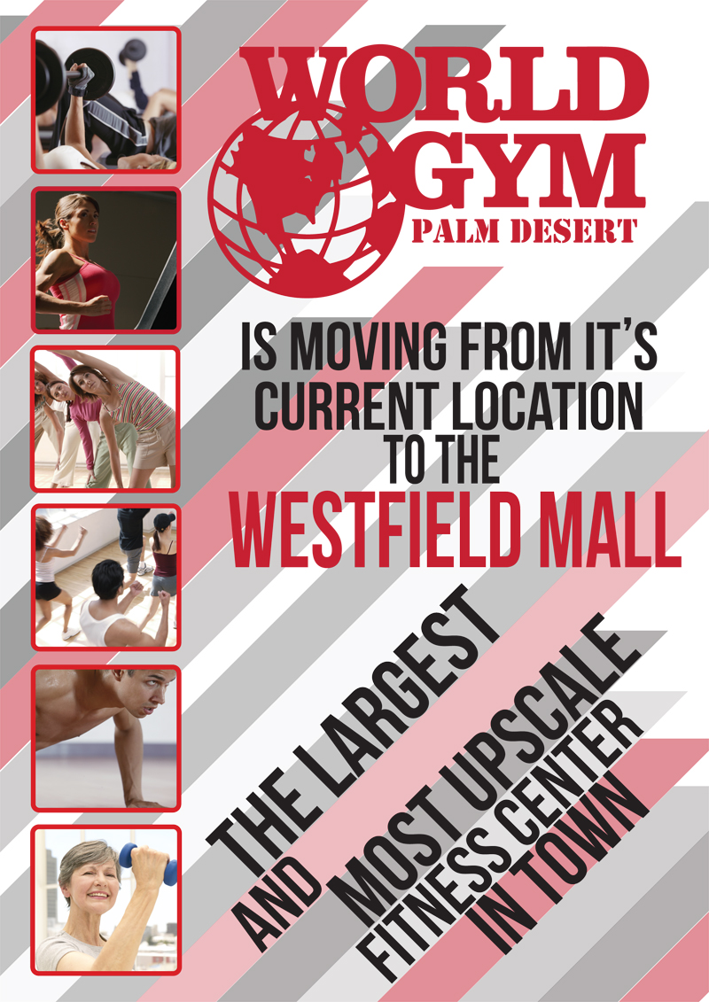 Diseño Publicitario por vinviin para World Gym of Palm Desert, LLC | Diseño #1863409