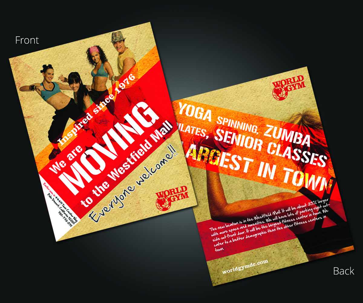 Diseño Publicitario por Designer Destiny para World Gym of Palm Desert, LLC | Diseño #1894679