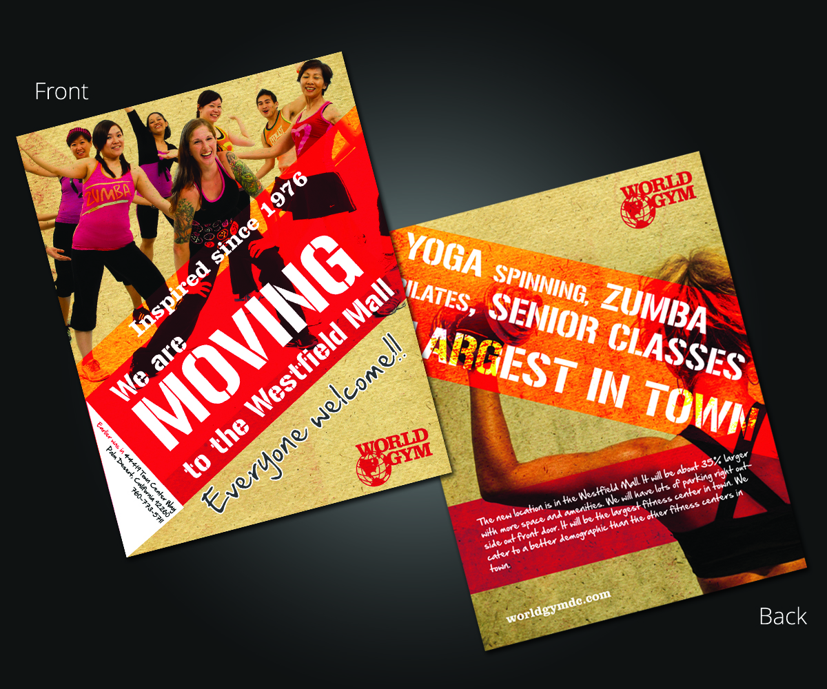 Diseño Publicitario por Designer Destiny para World Gym of Palm Desert, LLC | Diseño #1907548