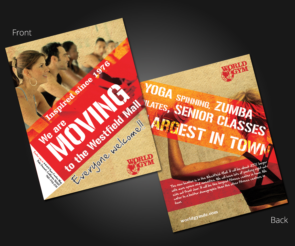 Advertisement Design by Designer Destiny for World Gym of Palm Desert, LLC | Design: #1916344