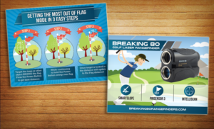 Golf Rangefinder Instructional Insert | Design de Carte Postale par alessandroevge
