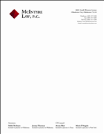 Stationery Design by Ali Hawley for McIntyre Law, P.C. | Design: #12431