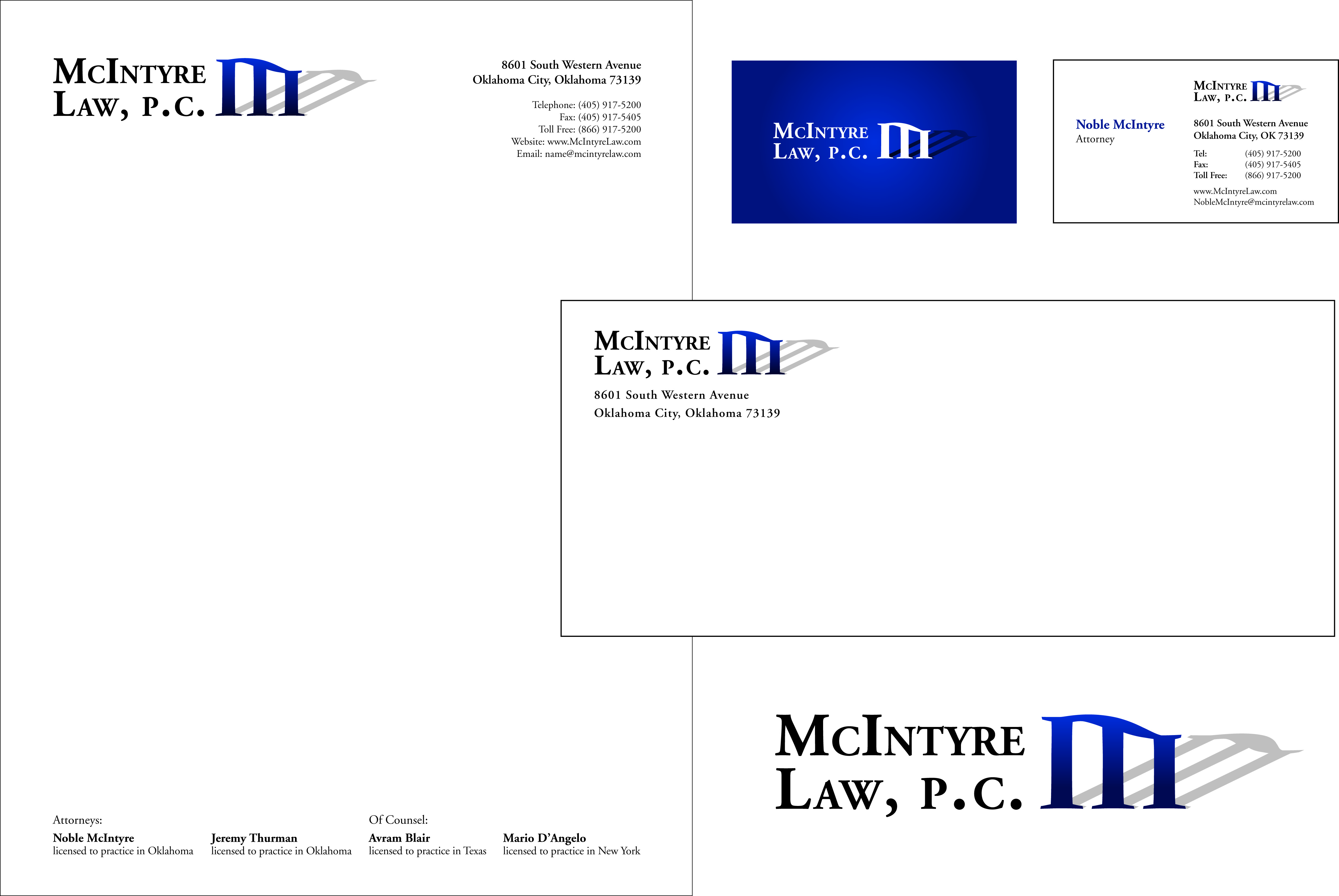 Stationery Design by Ali Hawley for McIntyre Law, P.C. | Design #12511
