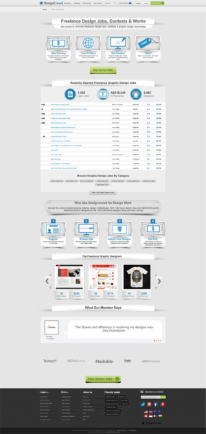 Web Design by DesignXyz for DesignCrowd LLC | Design: #7508205
