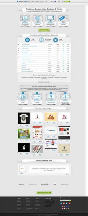 Web Design by DesignXyz for DesignCrowd LLC | Design: #7517075