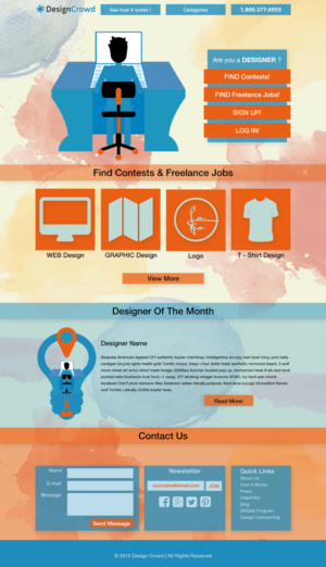 Web Design by ElenaGabriela for DesignCrowd LLC | Design: #7401266