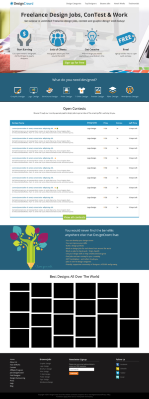 Diseño Web por SJ-Designer para DesignCrowd LLC | Diseño #7452152