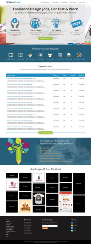 Web Design by SJ-Designer for DesignCrowd LLC | Design: #7452426