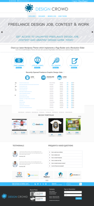 Web Design by Neo.. for DesignCrowd LLC | Design: #7442487