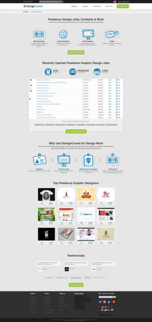 Web Design by Ding for DesignCrowd LLC | Design: #7447618