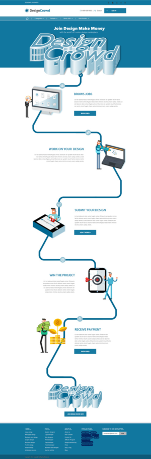 Web Design by Joanet for DesignCrowd LLC | Design: #7446407