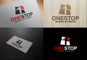 Diseño de Logo por Lykos para Onestop Shutters and Blinds | Diseño #7322965