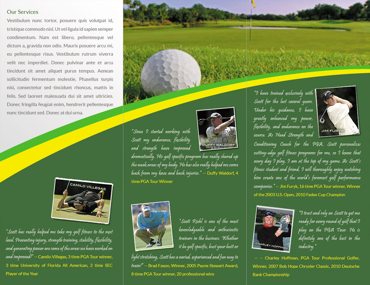 Brochure Design by Tariq Shamim for Warinanco Sports Center | Design #1892610